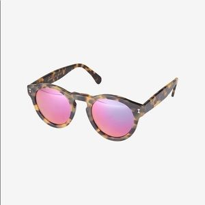 Illesteva Leonard Pink Mirrored Sunglasses